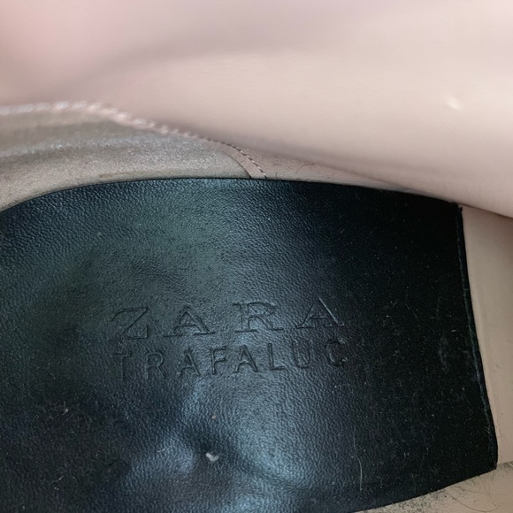 Denim Zara Booties with Wooden Heel - Picture 7 of 7